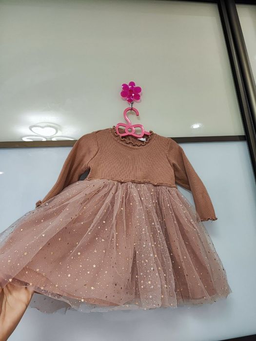 Святкова тепла сукня для дівчинки