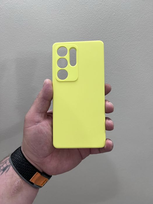 Etui do Samsung Galaxy S25 Ultra z wyściółką w żółtym kolorze! Nówka