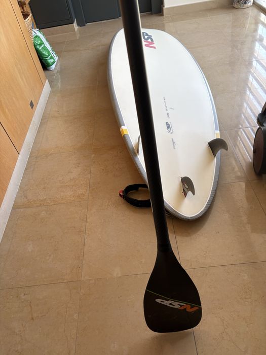Remo SUP/Paddle NSP 100% Carbono Ajustável - Pá 86 sqi