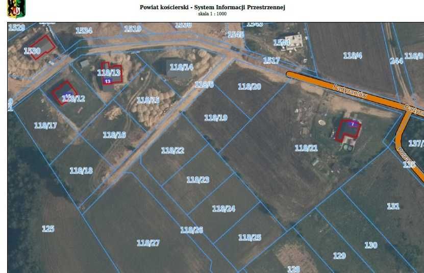 Działka budowlana Lipusz nr 118/23