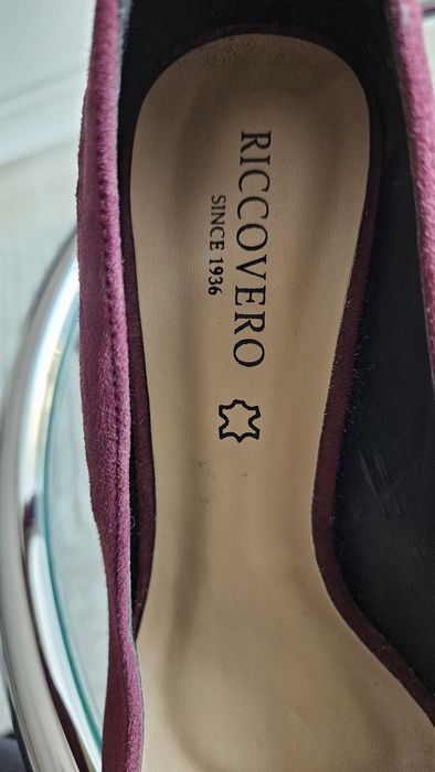 Czółenka szpilki burgund 38 Riccovero