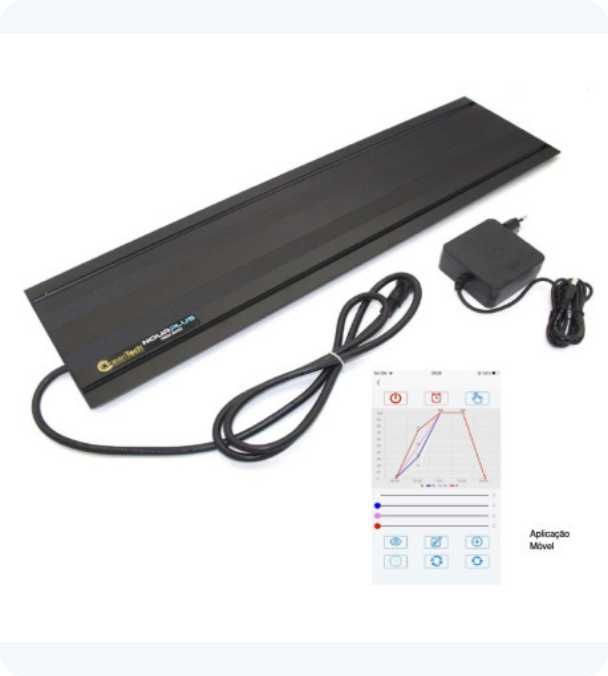Luz para aquario marinho OceanTech NourPlus 120cm 126w  NOVO