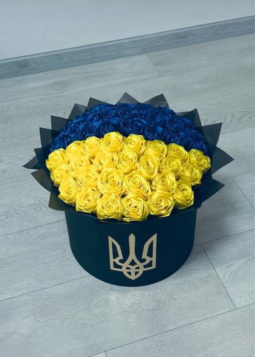 Букет з атласної стрічки