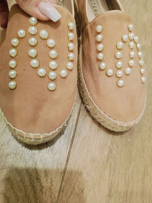 Buty damskie Uteroüe Espadryle Skóra Naturalna