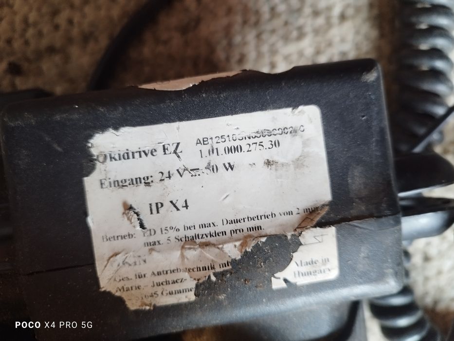Sterownik Netzteil DII-S + Siłownik Okidrive EZSterownik Netzteil DII-