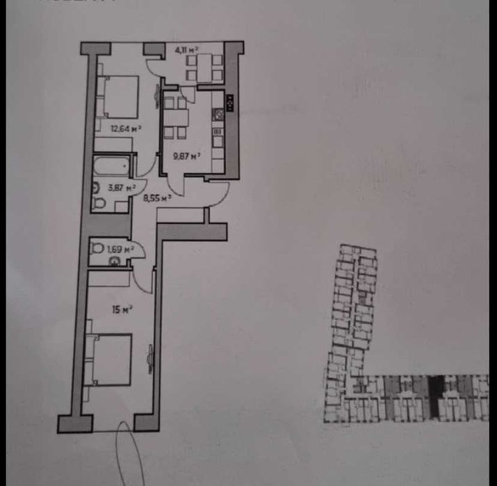 Продам 2к квартиру! Біля ПАРКУ! Вигідна ціна!