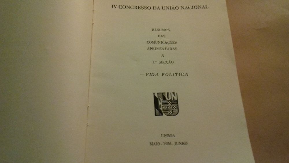 IV Congresso da União Nacional -1ª Secção
