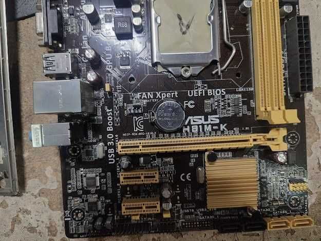 Мат. плата ASUS H81M-K LGA1150 H81 PCI-E Dsub+DVI MicroATX 2DDR3