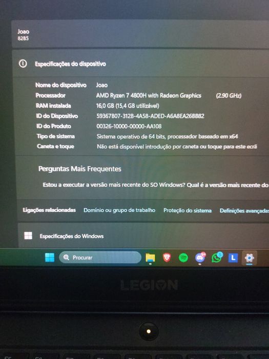 Portátil Gaming Lenovo Legion 5