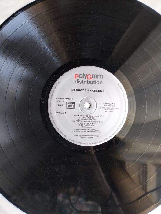 Disco de vinil LP duplo Georges Brassens