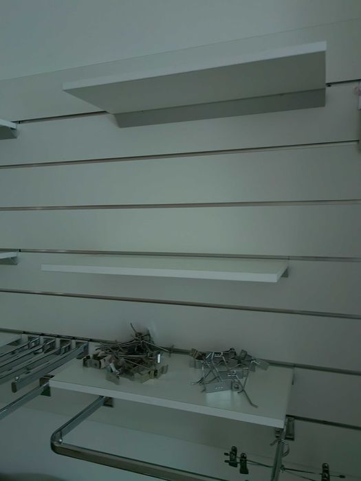 Prateleiras em madeira para painel ranhurado, venda pack de 2