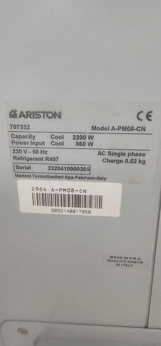 Desumidificador e Ar condicionado portatil Ariston