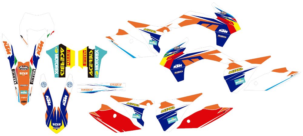 Kit autocolantes KTM EXC SX 2011 15