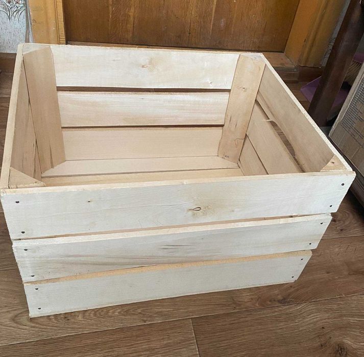 Ящики дерев'яні для зберігання яблук (фруктів), яблучний ящик, кубарик