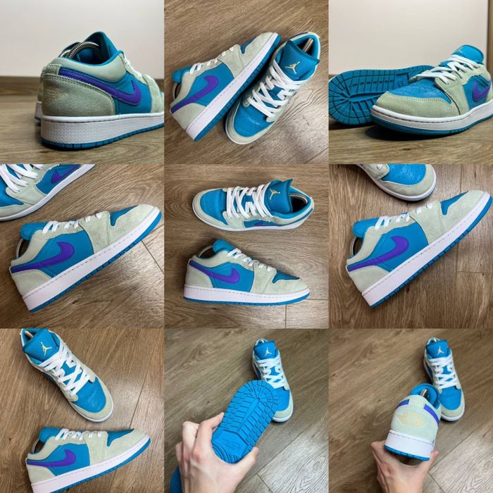 Продам БОМБЕЗНІ кросівки Nike Air Jordan 1 Low “Aquatone Concord”