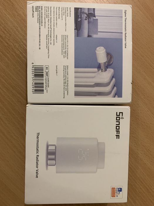 термостатическим радиаторным клапаном Sonoff TRVZB