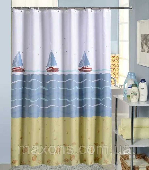 Шторка дя ванни та душа 180х180 см