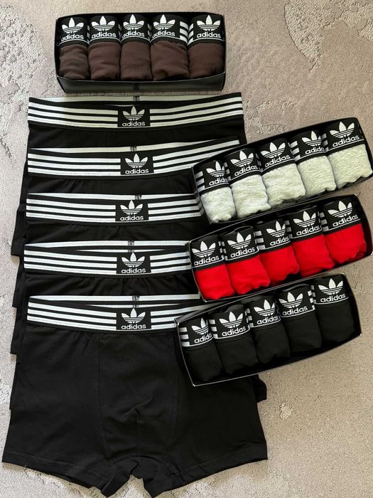 Чоловічі труси Adidas. Мужские боксеры Адидас, подарочный набор
