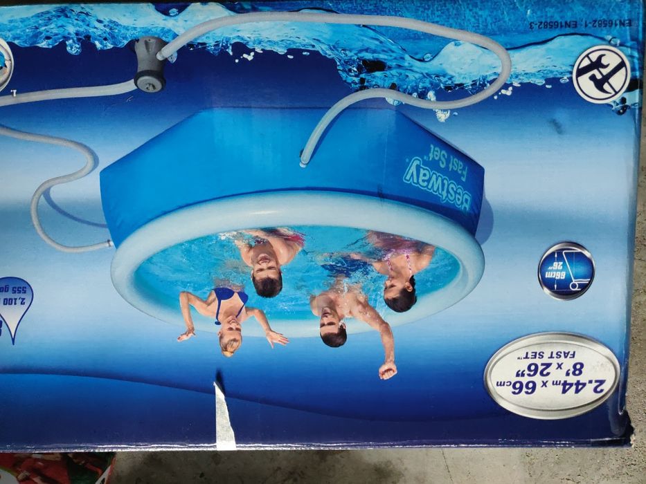 Piscina insuflável Bestway + Bomba +Cobertura