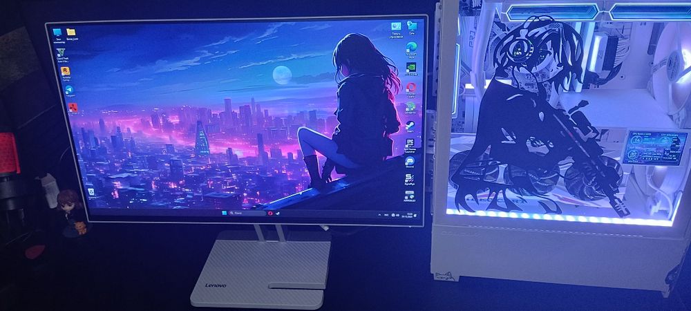 Белый Монитор Lenovo 24" 100 Гц