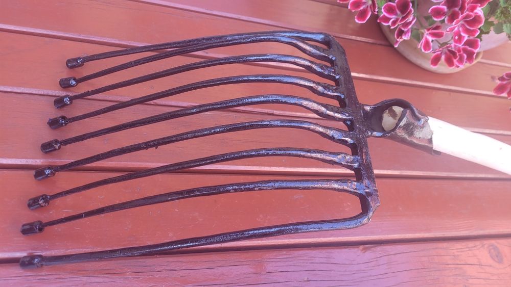 Polskie Widły 9 ZĘBNE! z trzonkiem, gable do ziemniaków buraków TANIO!