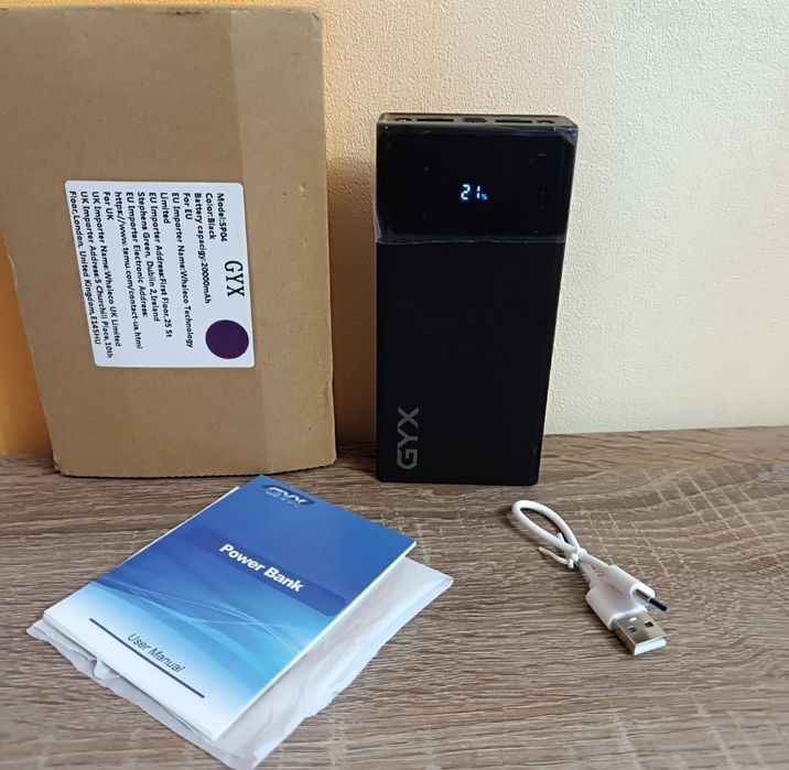 Павербанк 20000 mAh GYX SP04 22.5W Новий