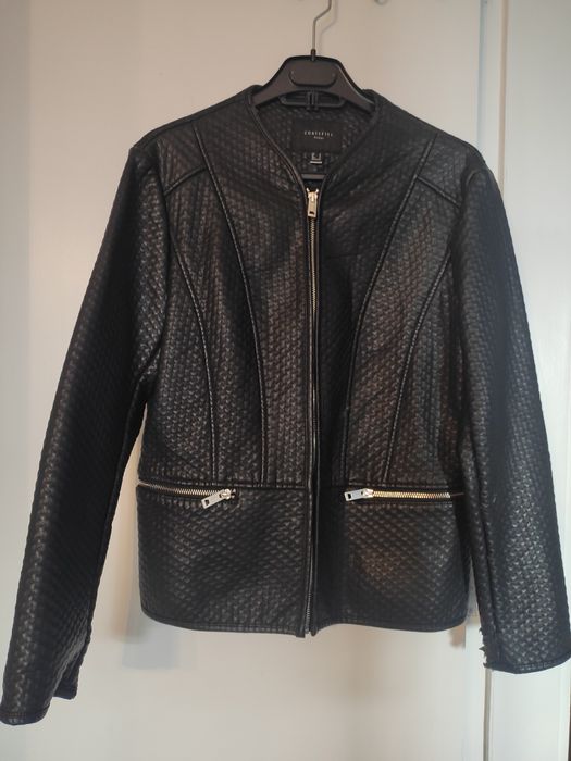 Casaco de pele sintética Cortefiel