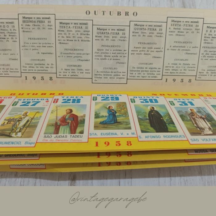Coleção memorabilia Brasil anos 40