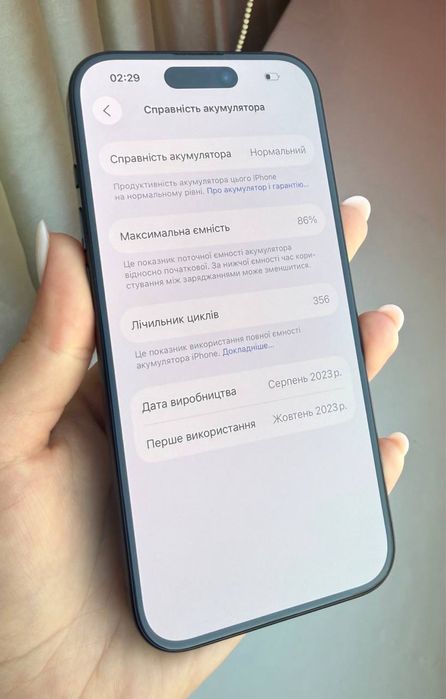 Iphone 15 pro 256gb 86% акб neverlock