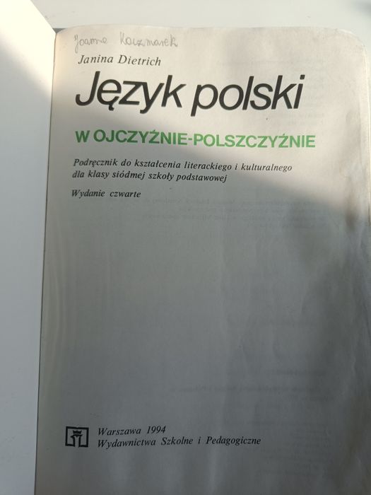 Język polski 7 w ojczyźnie polszczyźnie 1994