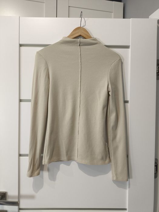 Zestaw 3 bluzek basic prążek New Yorker/New Collection/Pepco rozmiar S róż, chaber, beż
