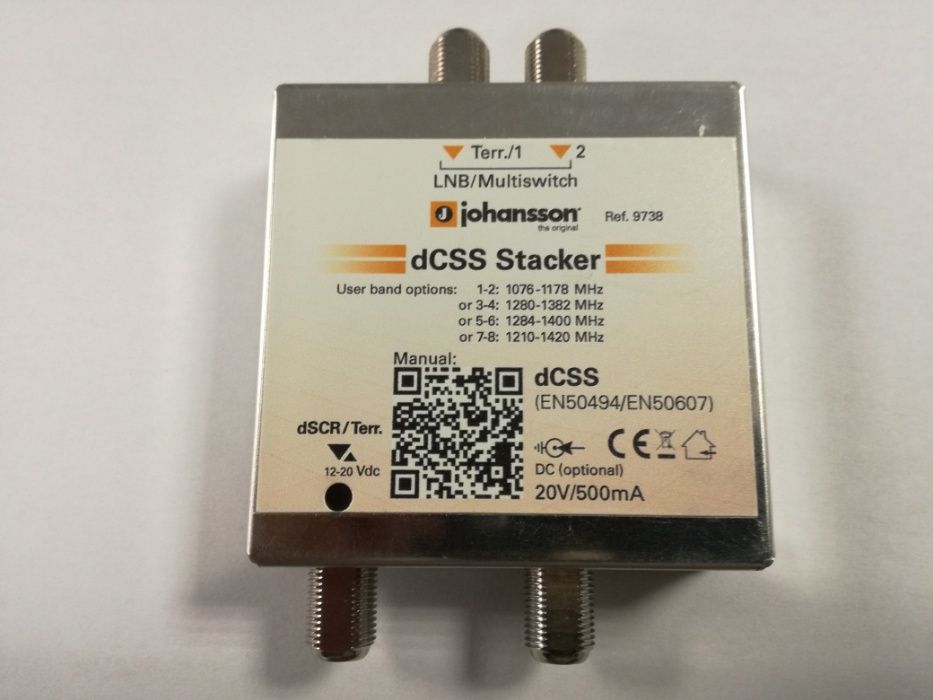 Multiswitch Unicable II Johansson 9738 - 2/1 dCSS