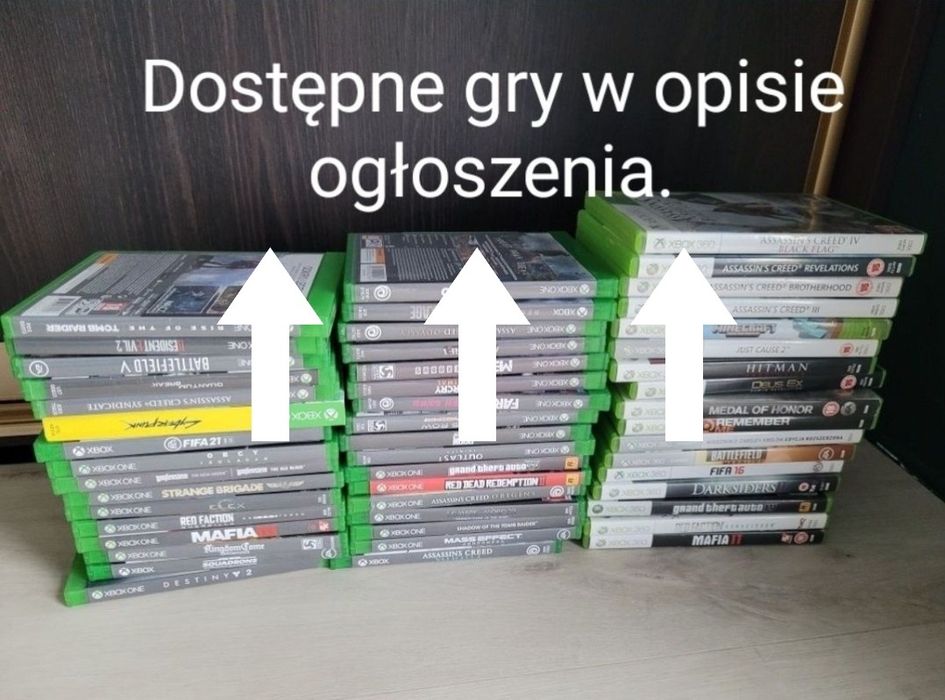 Używane gry do wyboru na Xbox One i 360.