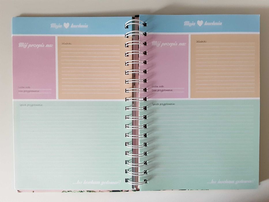 Przepiśnik Interdruk notes na przepisy, zeszyt z gumką