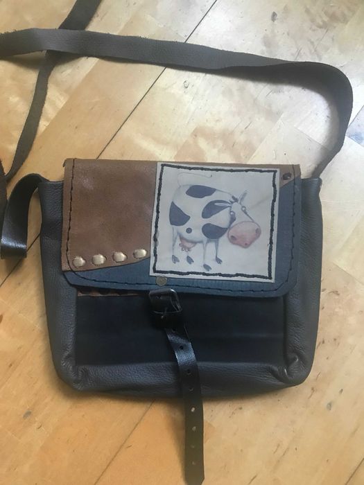 Torebka skórzana rękodzieło