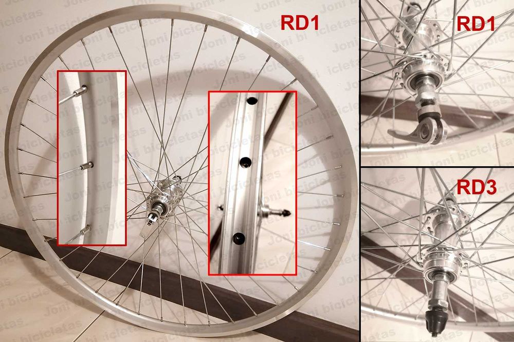 Rodas e aros de bicicleta