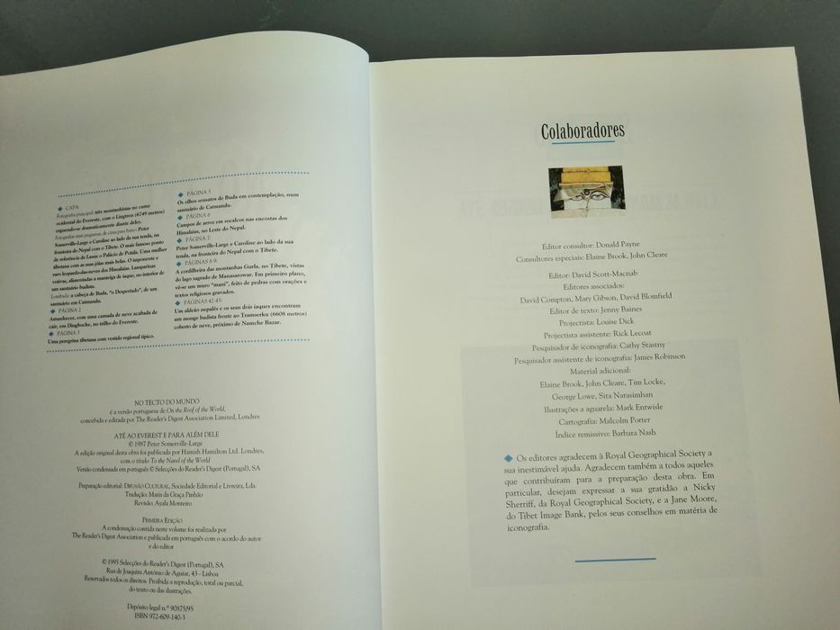 No tecto do mundo S. Reader's Digest  Como novo