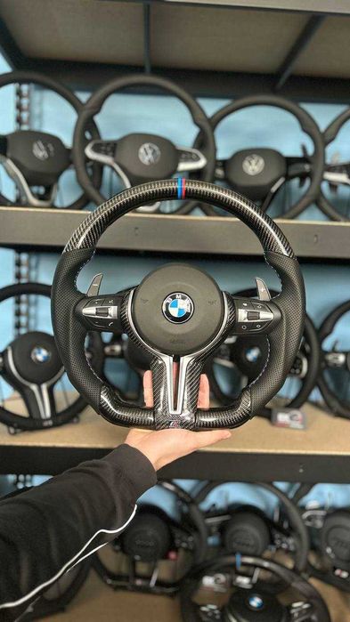 Скошеный карбоновий М руль БМВ  Е70 Е71 Е90 и другие/ е серія