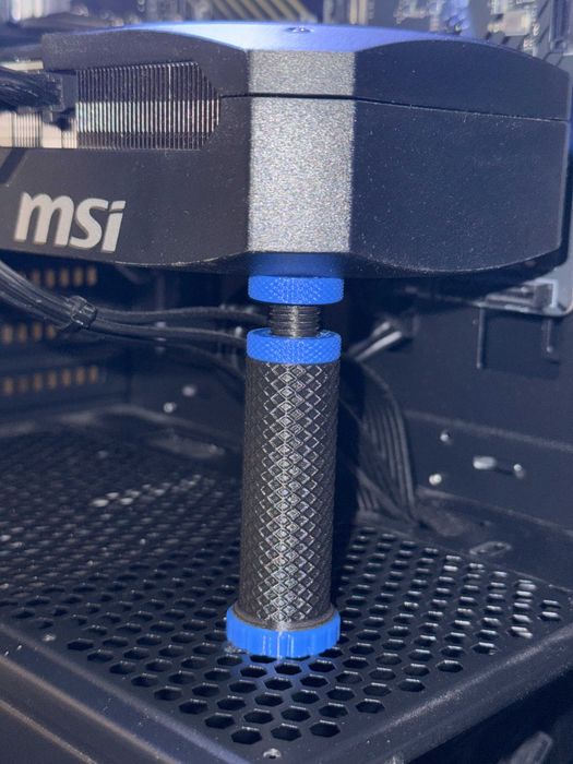 Regulowana podpórka pod kartę graficzną GPU 75–125 mm, personalizacja