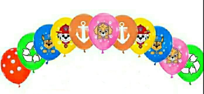 Zestaw 17 balonów Psi Patrol