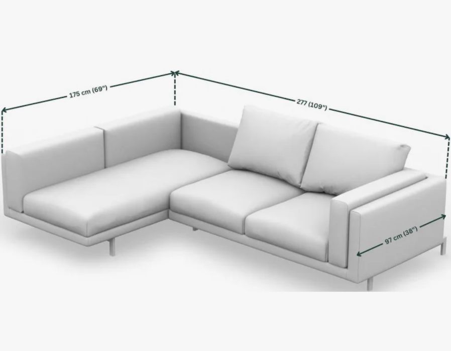 Sofá 3 lug c/chaise longue