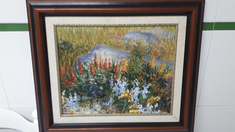 Quadro com motivo floral64584341938690121