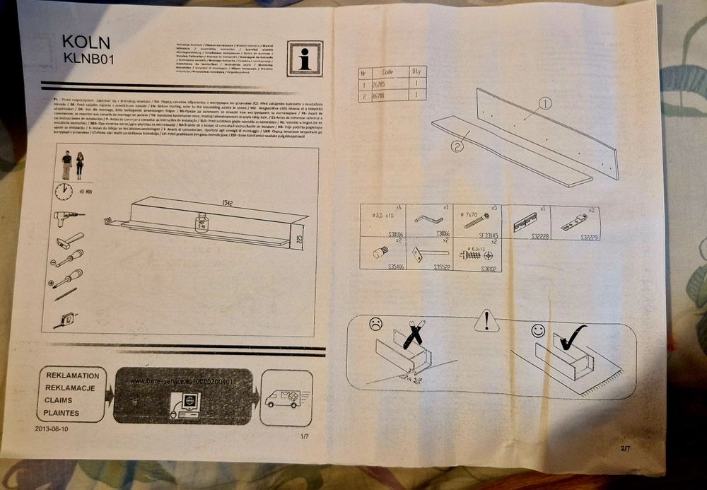 Prateleira de parede nova embalada grande