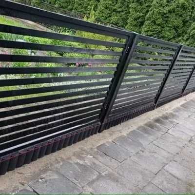 Montaż ogrodzeń panelowych, palisadowych, metalowych murowanych siatki