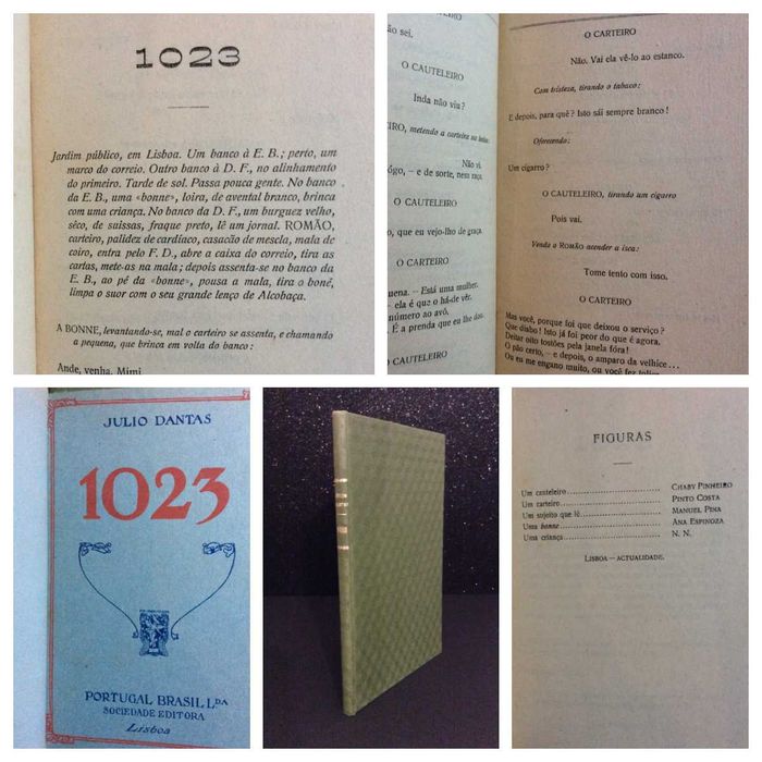 Júlio Dantas - 1023. Um Acto em Verso. 3.ª edição, 1914