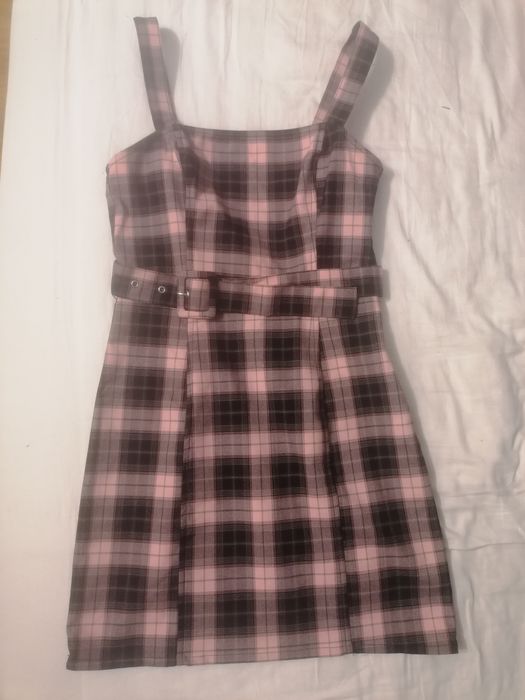 Sukienka w kratkę h&m 36