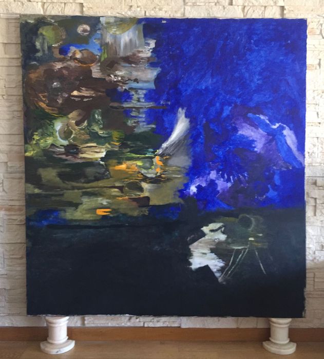 Pintura Óleo sobre Tela de Artista JORGE QUEIROZ