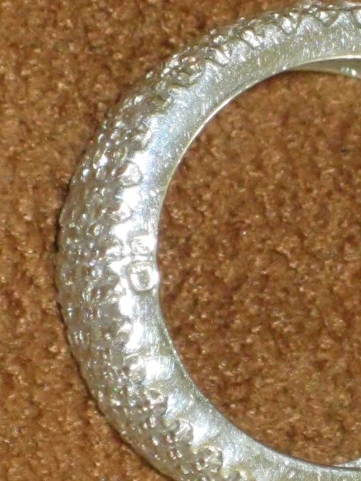 Aliança Prata Maciça de Lei 925`/.. C/Contraste