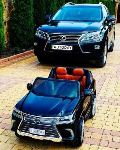 СКИДКА -20%! Детский электромобиль Lexus LX 570:  180W BLACK PAINT