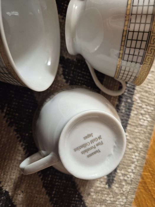 Yamasen fine porcelain Japan zestaw komplet kawowy / herbaciany